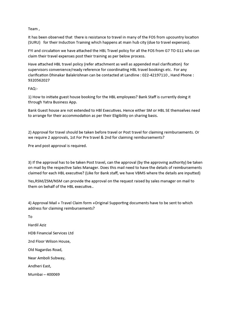 Travel Faqs Pdf Business