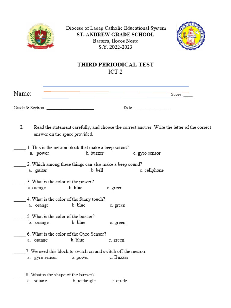 3rd PT ICT | PDF