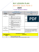 Mathematics - 2025 Weekly Teaching Plan - Grade 7 | PDF | Shape | Area