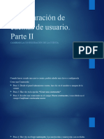 Segunda Parte Configuración de Cuentas