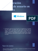 Configuración Cuentas de Usuario en Windows