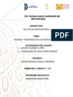 Higiene y Seguridad en Los Restaurantes - Lucero Guzman Lopez