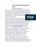 La teoría de la comunicación humana de Paul Watzlawick