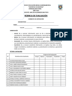 Rubrica de Evaluacion Expositiva