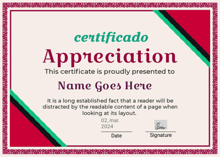 Certificate of Appreciation Template | PDF