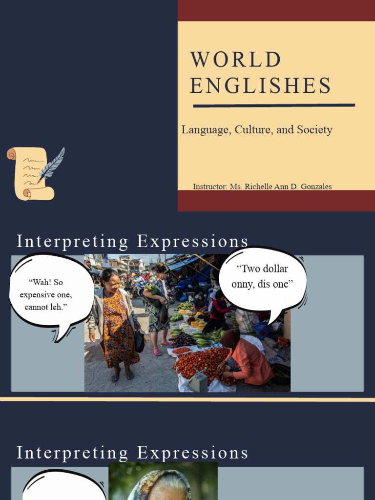 Understanding World Englishes and Expressions | PDF | English Language ...