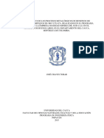 La Puchis - Diagnóstico de Los Procesos Metalúrgicos de Beneficio de Minerales Complejos de Oro y Plata, Realizados en El Programa Minero