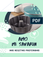 RECETARIO AMO MI SAVARIN ?