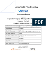 Supplier Assessment Report-Cooperation Company of Shanghai Bene High Pressure Container Co., Ltd.