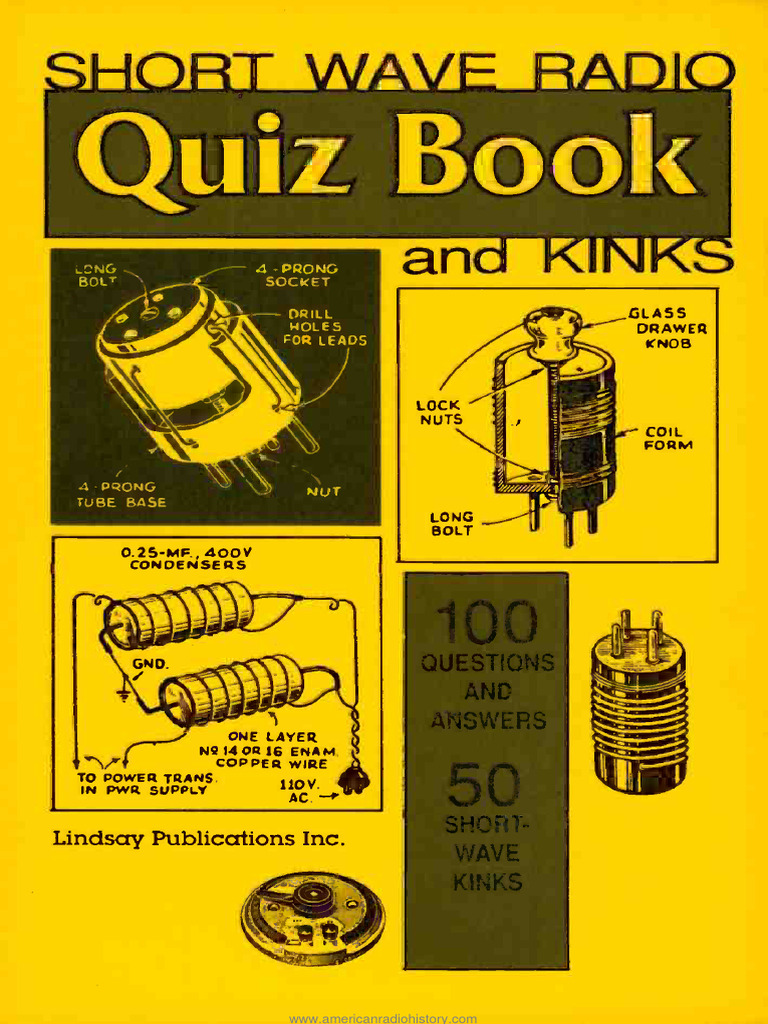 Short Wave Radio Quiz 1938 PDF Vacuum Tube Radio