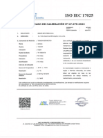 Certificados de Calibracion y Data Report (Parte 02)