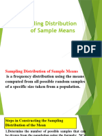 Sampling Distribution of Sample Means Q3 03