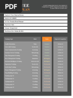 Employee: Training Plan