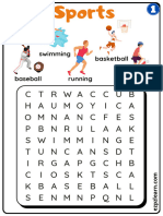 Group 1 Sports Word Search