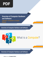 Computer Hardware Fundamentals CHAPTER 1A Overview of Computer System 2024 CpE