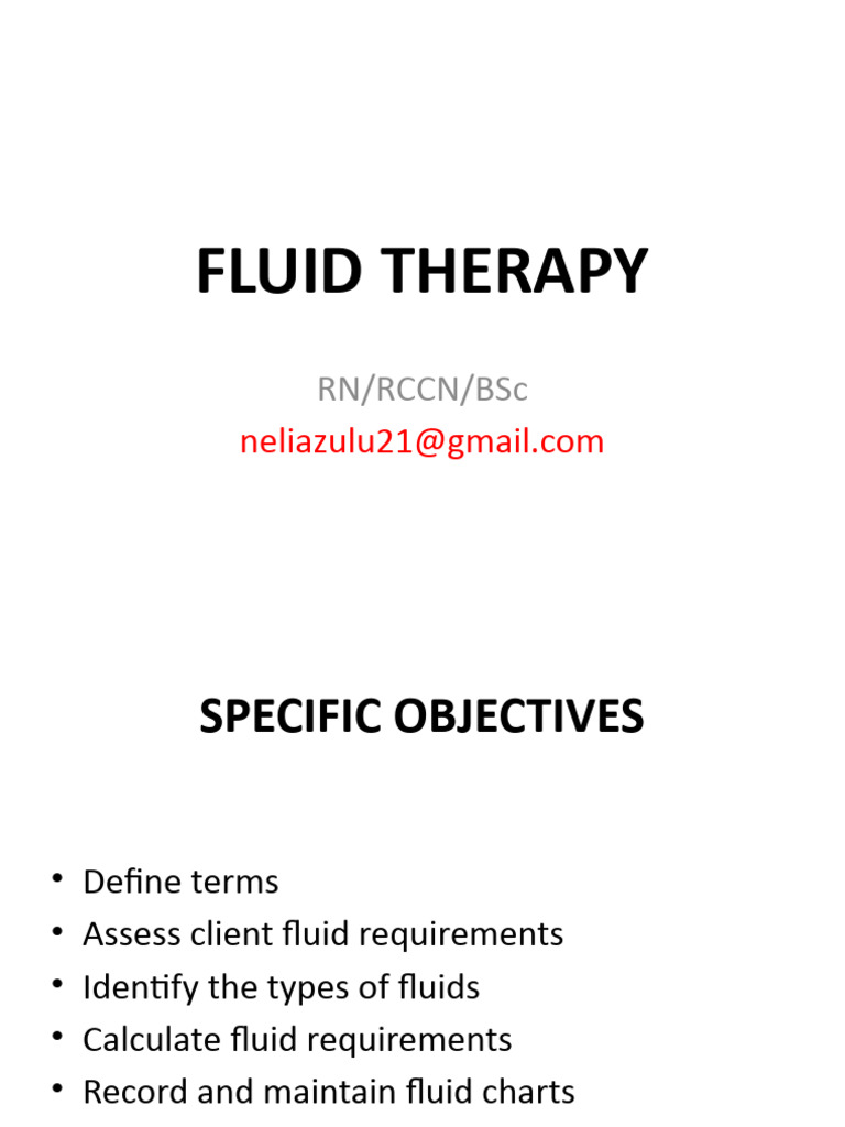3.fluid Therapy PDF Intravenous Therapy Osmosis