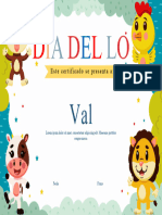 16 Diploma Leon, Pollito, Perro y Vaca