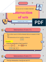 Intersection of Sets