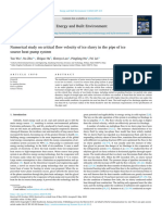 5_Numerical study on critical flow velocity of ice slurry in the pipe of ice source heat pump system