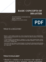 Basic Concepts of Disaster