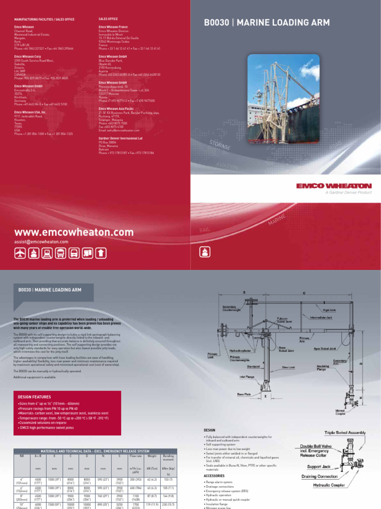 Ew Marine Loading Arm Pdf Marine Propulsion Materials