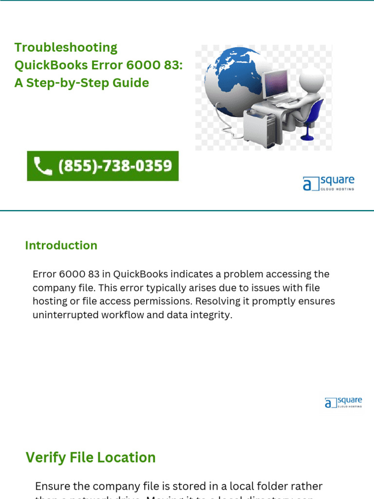 Fix QuickBooks Error 6000 83 Guide | PDF | Finance & Money Management