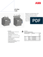 ABB EF-146 Electronic Relay Data Sheet