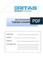 Log Book - MBA