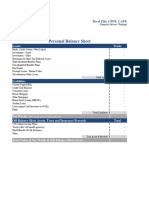 Personal Balance Sheet 14