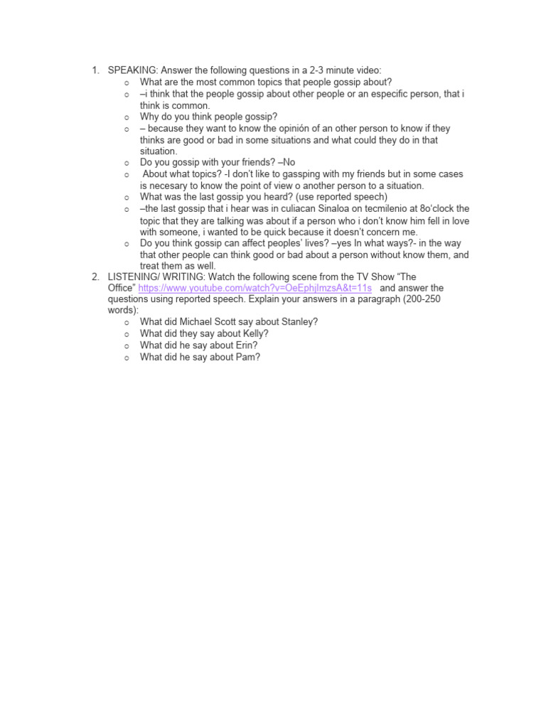 Gossip and Its Impact on Relationships | PDF