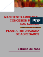 MANIFIESTO AMBIENTAL Estudio de Caso