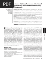 Incidence of Extrinsic Compression of The Internal Jugular Vein in Unselected Patients Undergoing CT Angiography