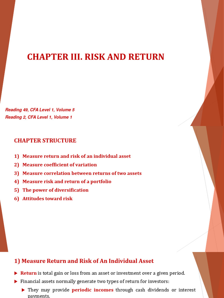 Risk and Return Analysis in Finance | PDF | Variance | Standard Deviation