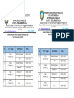 Jadwal Utk KLS 1.2