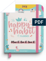 Happy Habit Planner 2024 - World of Printables