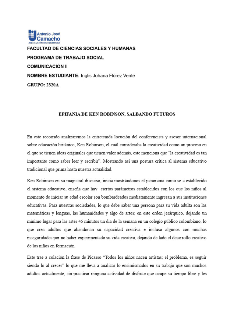 Ken robinson descargar gratis pdf creatividad educaci n en artes