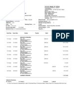 Statement of Account: State Bank of India