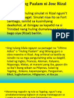Ang Huling Paalam ni Jose Rizal