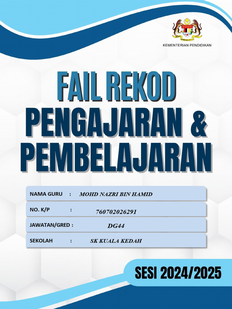 Rekod Pengajaran 2024/2025 | PDF | Seni