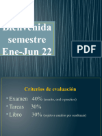 Bienvenida Semestre Ene-Jun 22 Eco