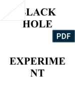 Black Hole Experiment (Masa Science Fair)