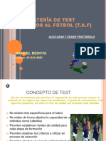 Test Aplicados Al Fútbol.