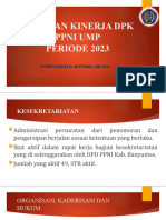 Laporan Kinerja DPK Ppni Ump 2023