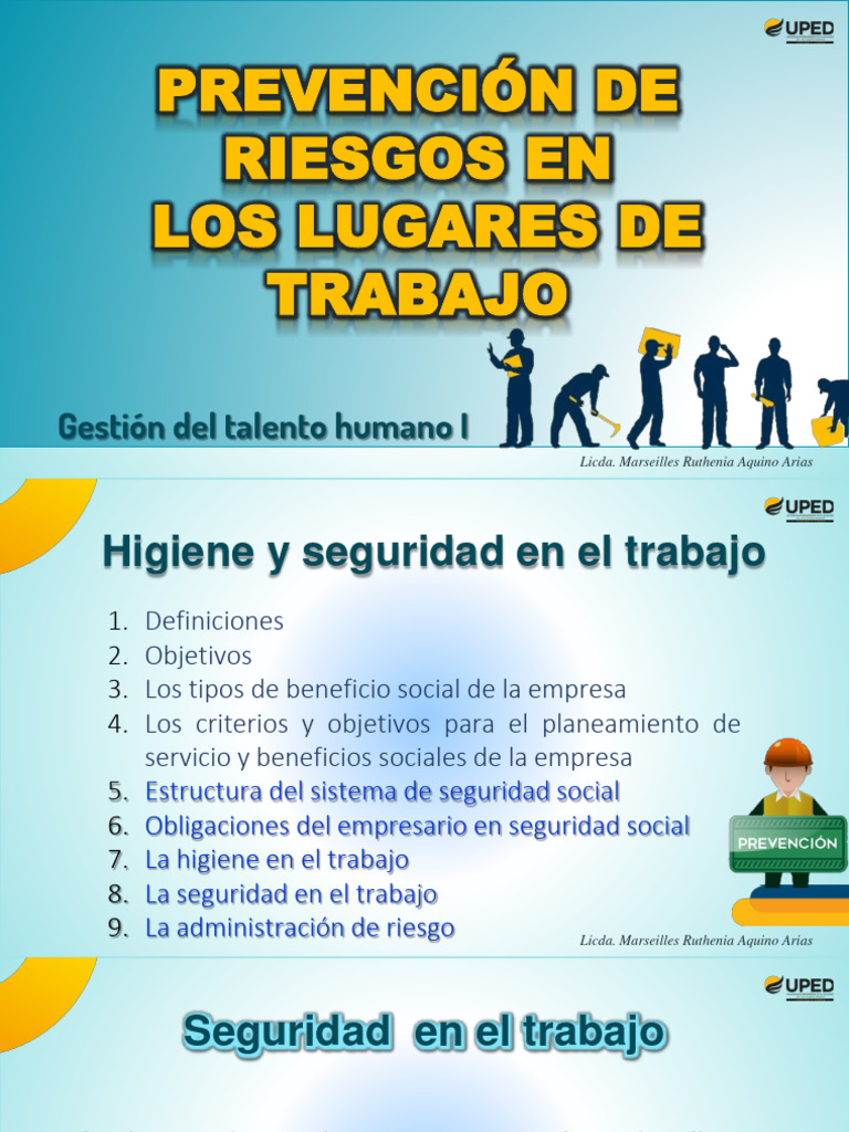 Higiene y Seguridad en el Trabajo | PDF | Factores humanos y ergonomía ...