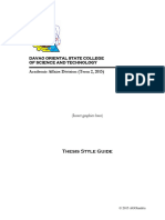 DOSCST Thesis Style Guide 111915e