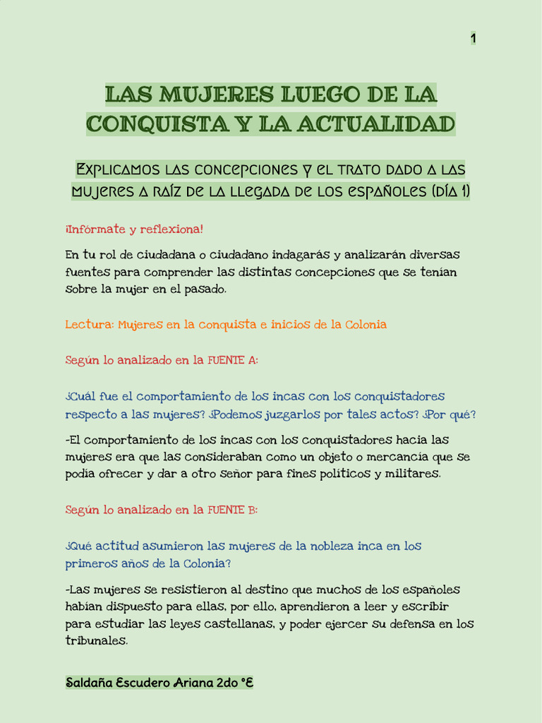 Situación de la mujer en el imperio incaico | PDF | Imperio Inca | Mujer