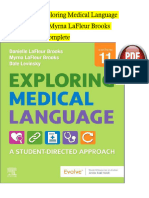 Test Bank For Exploring Medical Language 11th Edition by Myrna Lafleur Brooks
