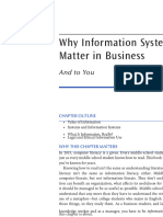 Chapter 1 - Why Information Systems Matter in Business - and To You (1 - 7) - Information Systems