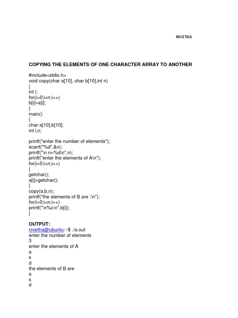 C Programming: Array & Matrix Operations | PDF | Computers