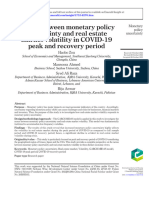 Nexus between monetary policy uncertainty and real estate market volatility in COVID-19 peak and recovery period